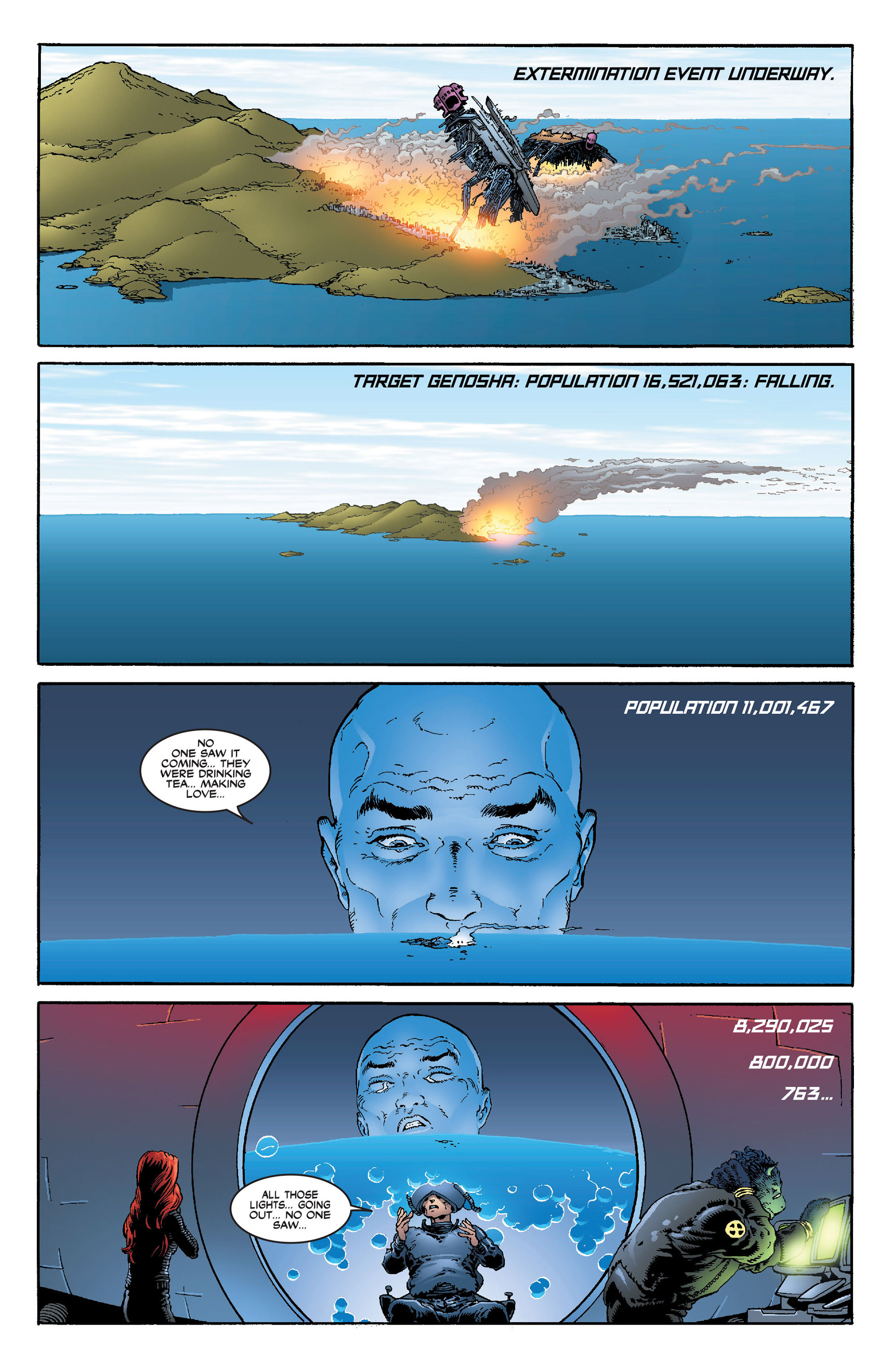 وقوع فاجعه جنوشا در سری New X-Men