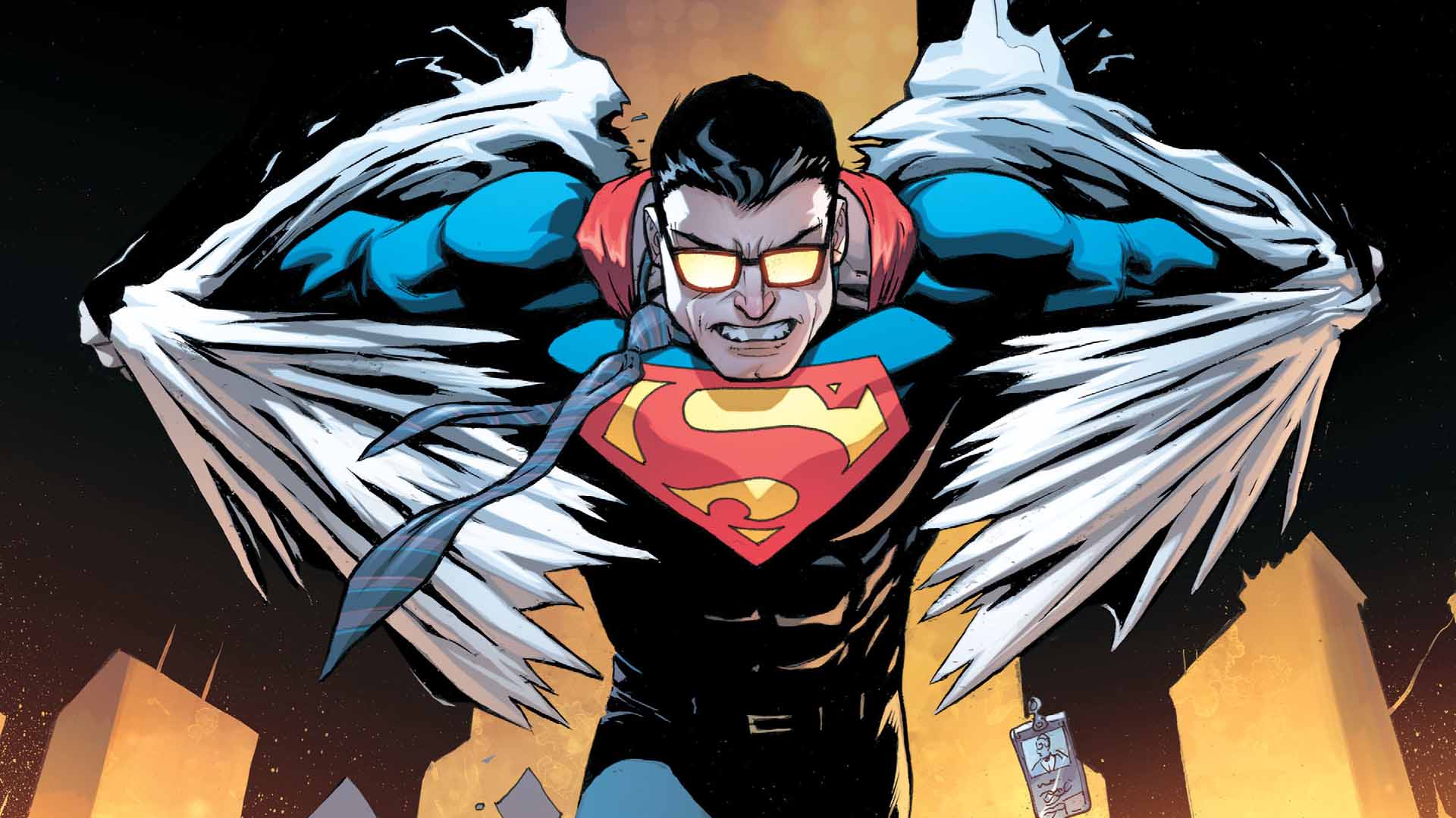 کلارک کنت درحال تبدیل شدن به سوپرمن
